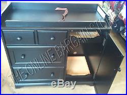 black baby changing table dresser
