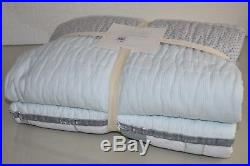 $179 NEW Pottery Barn Kids STARLA Ice Castle Dot TWIN QUILT Princess REVERSIBLE