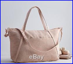 $249 NEW Quality Pottery Barn Kids Monique Lhuillier Pink Blush Diaper Bag Tote