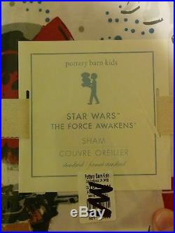 3p Pottery Barn Kids Star Wars THE FORCE AWAKENS Duvet Cover Shams full / queen