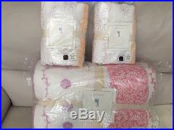3pc Pottery Barn Kids Bailey Quilt & Standard Shams Full/Queen Coral NWT