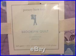 3pc Pottery Barn Kids Brooklyn Full/Queen Quilt Standard shams Lavender/Purple