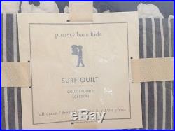 3pc Pottery Barn Kids Jordan Surf Full/Queen Quilt Standard Shams Beach Tropical