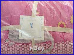 3pc Pottery Barn Kids Kitty Full/Queen Quilt With2 Standard Shams Pink Cats NWT
