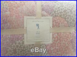 3pc Pottery Barn Kids Leila Whole-cloth quilt&Euro shams set Full Queen F Q Pink