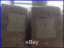 3pc Pottery Barn Kids Leila Whole-cloth quilt&Euro shams set Full Queen F Q Pink