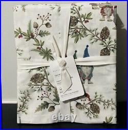 4 PC Pottery Barn FOREST GNOME Organic Cotton Sheet Set CAL KING Sheets NEW