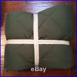 4 Pc Pottery Barn Kids DYLAN Diamond Quilted Twin Quilt Green+ WESLEY Sheet Set