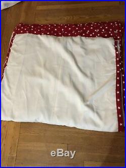 5 Pottery Barn Kids Red Stars Blackout Panels 44 x 84 Curtains RARE