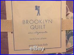 5p Pottery Barn Kids Brooklyn Quilt Standard Sham Sheet Set Purple Twin Lavender