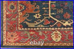 8' x 10' Pottery Barn Channing Indigo New Hand Tufted Wool Rug Carpet