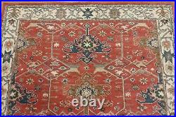 8' x 10' Pottery Barn Channing Rug Red New Hand Tufted Wool Carpet