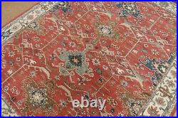 8' x 10' Pottery Barn Channing Rug Red New Hand Tufted Wool Carpet