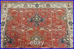 8' x 10' Pottery Barn Channing Rug Red New Wool Hand Tufted Carpet