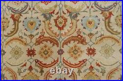 8' x 10' Pottery Barn Eva Rug New Hand Tufted Wool Ivory Blue Carpet