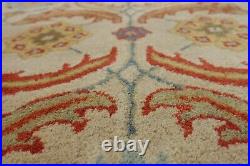 8' x 10' Pottery Barn Eva Rug New Hand Tufted Wool Ivory Blue Carpet