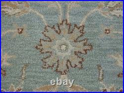 8' x 10' Pottery Barn Malika Rug Blue New Hand Tufted Wool Carpet