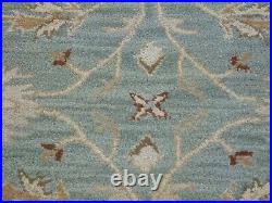 8' x 10' Pottery Barn Malika Rug Blue New Hand Tufted Wool Carpet