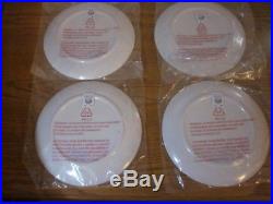 9pc Pottery Barn Kids Santa Rudolph Reindeer Tablecloth Plates Tumbler Cups NWT