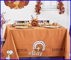Brand New Pottery Barn Kids Peanuts Thanksgiving Tablecloth Snoopy