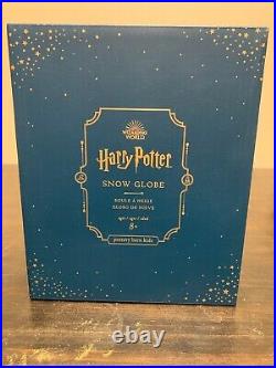 Harry Potter New NIB Pottery Barn Kids Hogwarts Castle Snow Globe Music Hedwig