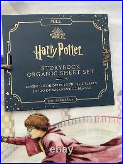 Harry Potterpottery Barn Storybook Full Size Sheet Set Nwt Free Shipping