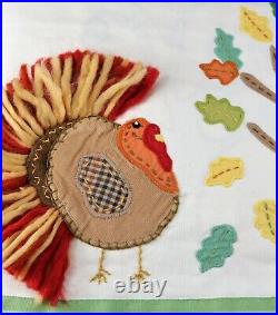 Kids Pottery Barn Thanksgiving Tablecloth 70x90 New in Orig Package Turkey