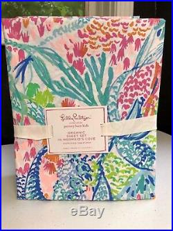 Lilly Pulitzer For Pottery Barn Kids Mermaid Cove Queen Sheet Set 3pc PBK NEW