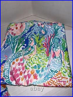 Lilly Pulitzer Full Size Sheet Set Mermaid Cove Pottery Barn Flat And Fitted