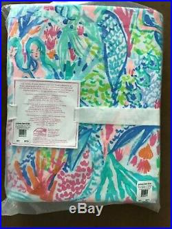 Lilly Pulitzer Mermaid's Cove Pottery Barn Kids Twin Sheet Set (NewithUnused)