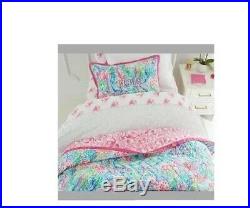 Lilly Pulitzer Pottery Barn Kids Mermaid Cove Quilt Full/Queen NWT