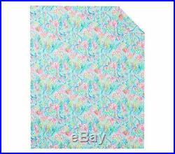 Lilly Pulitzer Pottery Barn Kids PBK Mermaid Cove Duvet Cover Full Queen NEW