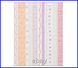 NEW Pottery Barn KIDS Bailey Ruffle TWIN QuiltCoral Multicolor