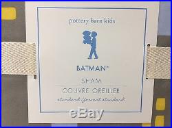 NEW Pottery Barn KIDS Batman Vintage FULL/QUEEN Duvet Cover with2 STANDARD Shams