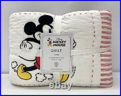 NEW Pottery Barn KIDS Disney Mickey Mouse Patchwork TWIN Quilt
