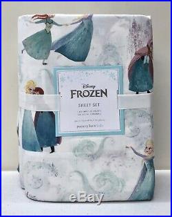 NEW Pottery Barn KIDS Organic Disney Frozen QUEEN Sheet Set withPillowcases