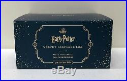 NEW Pottery Barn KIDS TEEN Harry Potter Hogwarts Gold Stars Navy Keepsake Box