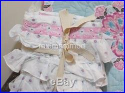 NEW Pottery Barn Kids BROOKLYN Crib Quilt/Skirt/Sheet S/3 Pink/Aqua Hard2Find