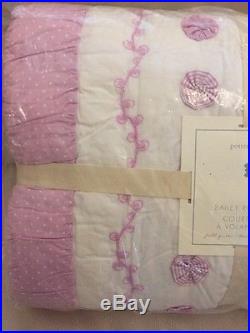 NEW Pottery Barn Kids Bailey Full/Queen Quilt Coral Lavender