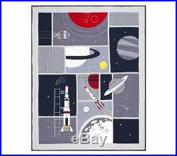NEW Pottery Barn Kids Colton Astronaut Full/Queen Quilt & Shams, Space, Rocket