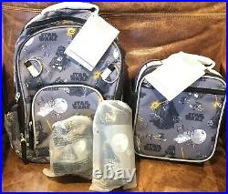 NEW Pottery Barn Kids Darth Vader Small Backpack Lunch Box Water Bottle Thermos