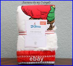 NEW Pottery Barn Kids Dr. Seuss THE GRINCH EURO SHAM christmas grinch and max