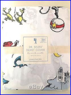 NEW Pottery Barn Kids Dr. Seuss Twin Duvet Cover New In Package