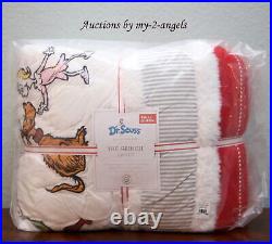 NEW Pottery Barn Kids Dr. Seuss's THE GRINCH Full/Queen F/Q Quilt christmas max