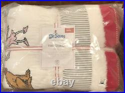 NEW Pottery Barn Kids Dr. Seuss's The Grinch Twin Christmas Quilt, Max Cindy Lou