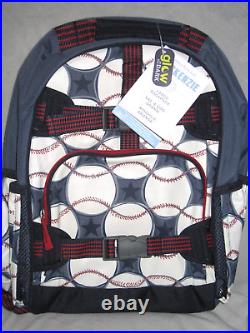 NEW Pottery Barn Kids LARGE Baseball Backpack + CLASSIC LUNCH BOX