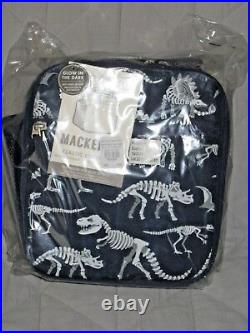 NEW Pottery Barn Kids LARGE Dinosaur Dino GLOW-in-the-DARK Backpack + Lunch Bag