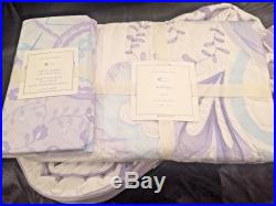 NEW Pottery Barn Kids Lavender Mallory Butterfly Crib Quilt, Sheet, Bumper+ 7pcs