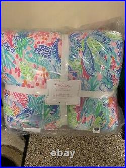 NEW Pottery Barn Kids Lilly Pulitzer MERMAID COVE Twin Comforter quilt New
