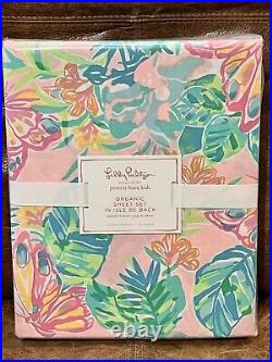 NEW Pottery Barn Kids Lilly Pulitzer Organic 4pc Queen Sheet Set In Isle Be Back